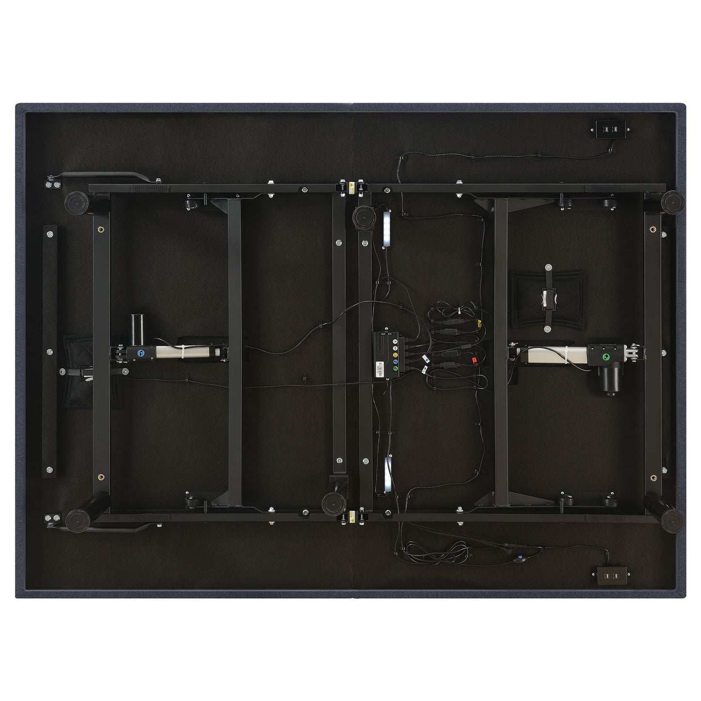 Kelven - Adjustable Bed Base With Wireless Remote And Dual Massage Motors