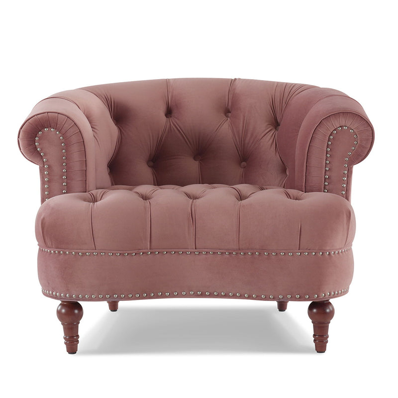 La Rosa - Victorian Tufted Upholstered Accent Chair