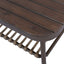 4 Piece Outdoor Patio Furniture Set, Metal Chairs With Woven Rope U Shaped Backrest