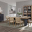 Double Pedestal Table Latte - Light Brown