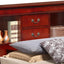 Traditional Style Bookcase Storage Bed