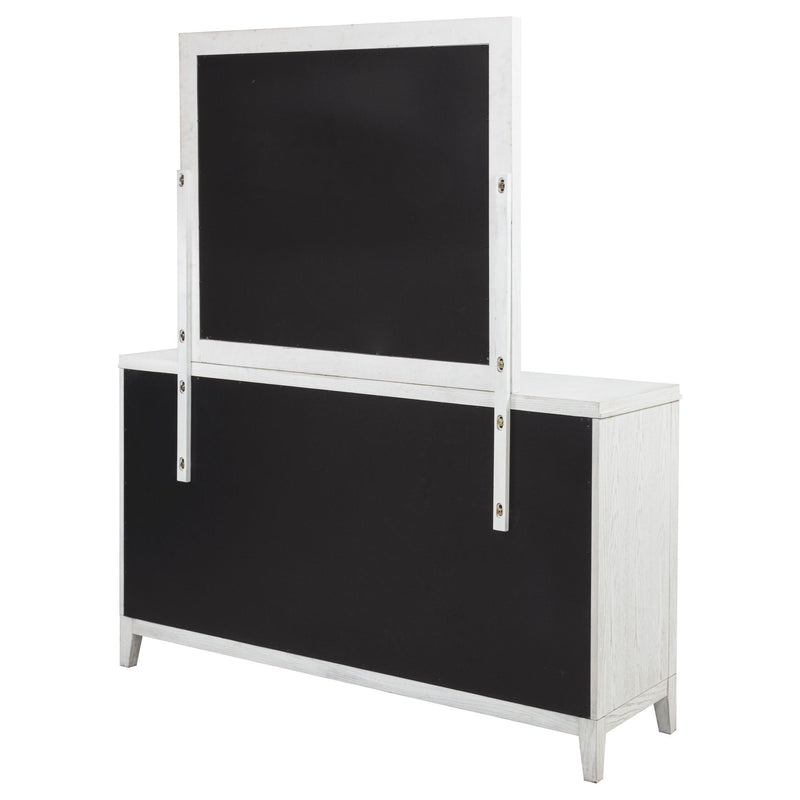 6 Drawer Dresser & Mirror - White