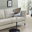 Orbit - 15.5" End Table With Height Adjustable Marble Textured Top