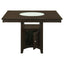 Tolland - Counter Height Dining Table With Storage Pedestal - Cappuccino