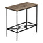 Accent Side Table, Narrow, Small, 2 Tier, Elegant Design