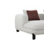Mardi - Tweed Sectional Sofa With 3 Pillows - Maroon / Beige