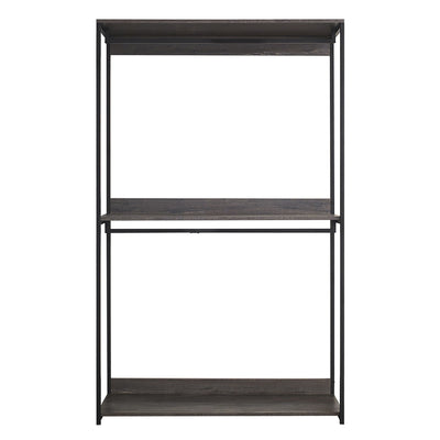Monica - Farmhouse Industrial Wood Walk In Closet