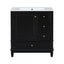 Freestanding Bathroom Vanity With Sink, Soft Close Door, 3 Drawers