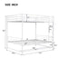 Metal Bunk Bed With Shelf And Guardrails