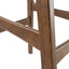 Mid Century Modern Bar Stool Set With Upholstered Seating