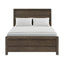 Panel Bed Frame With Unique Headboard And Included Slats