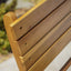Outdoor Foldable Wood Dining Chair With Slat Design (Set of 2)