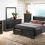 Upholstered Panel Sleigh Bed Design
