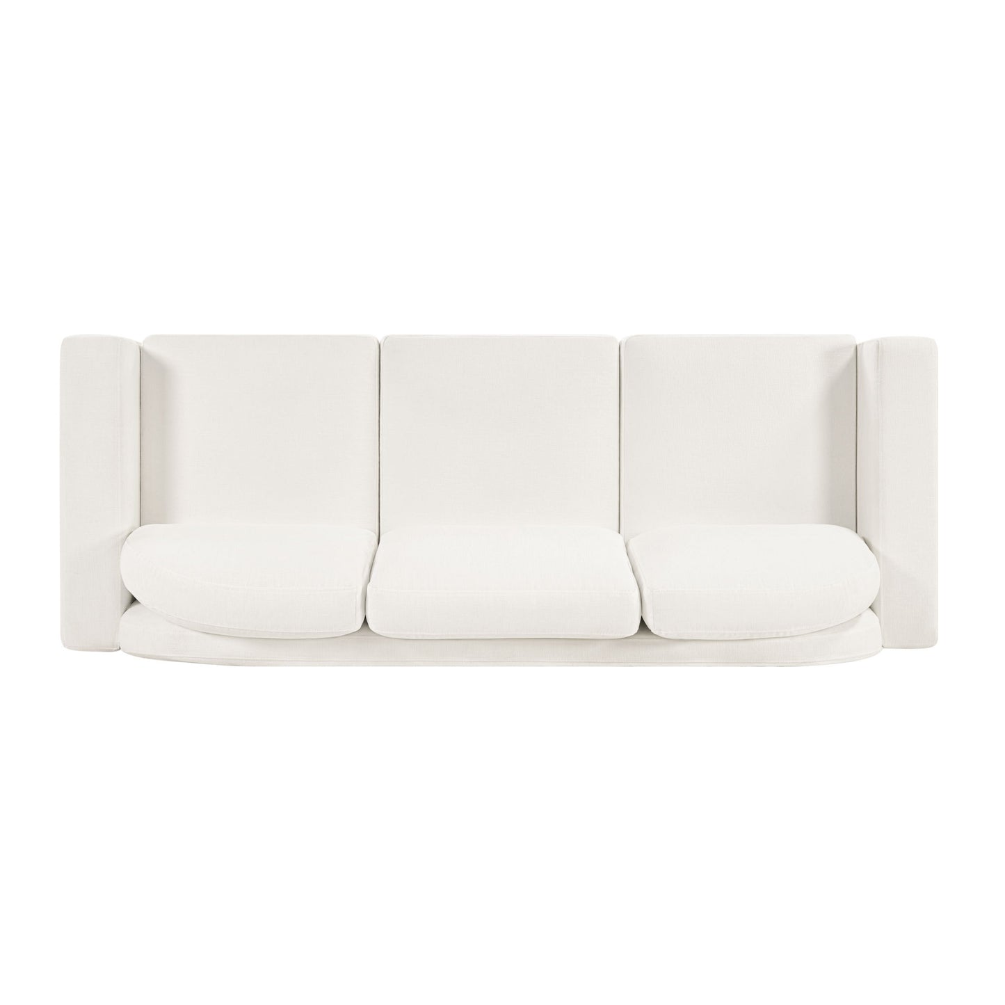 Modern 3 Seater Sofa With Curved Backrest
