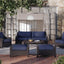 Skye - 2 Piece Sofa And Slat Top Coffee Table Set