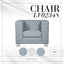 Saree - Chenille Chair - Light Blue