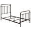 Twin Panel Bed With Ornate Design - Bronze