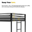 Adam - Twin Loft Bunk - Black