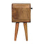 Mini California Curved Nightstand Wth Lower Slot