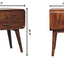 Avora - 3 Drawer Nightstand - Brown
