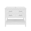 Bathroom Vanity With Ceramic Sink, Tip Out Tray & 2 Full Extension Drawers