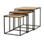 3 Piece Nesting Design Table Set - Brown