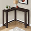 Corner Accent Console Table For Entryway, Unique Design Contemporary & Modern