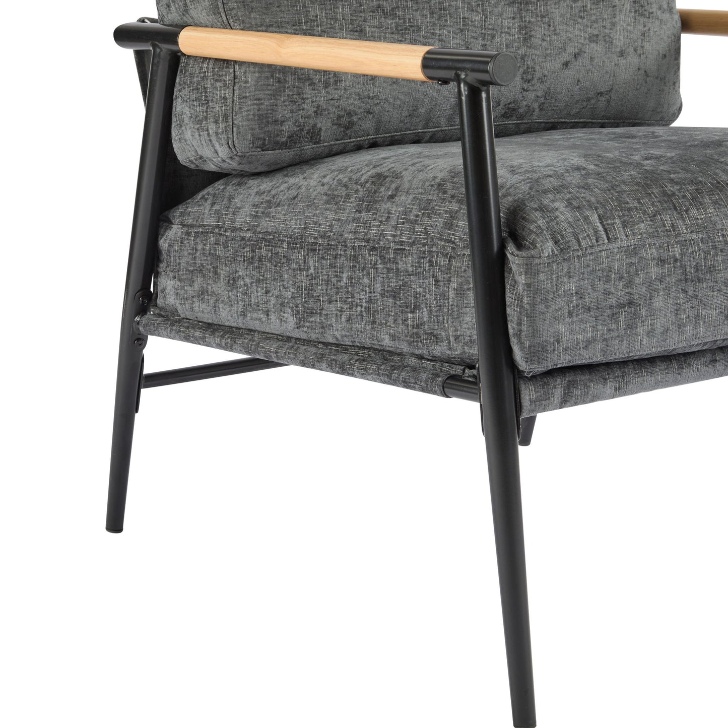 Modern Accent Chair With Cushions, Cozy Seating
