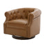 360° Swivel Accent Chair With Curved Back