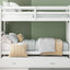 Twin Over Twin Bunk Bed With Trundle And Staircase - White