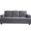 Modern Sofa, Comfortable 3 Seater Couch With Deep Seating, Loose Back Cushions, Wide Arms