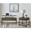 Walton - 2 Piece Coffee And End Table Set With Lift Top Design - Brown Oak
