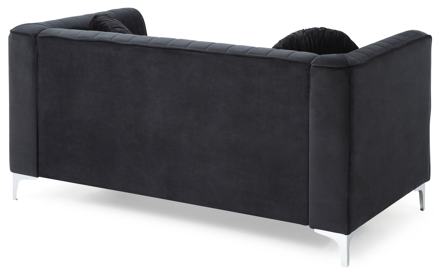 Glam Styled Micro Suede Loveseat