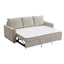 Leira - Linen Pull Out Sleeper Sofa - Beige