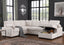 Nyhan - Upholstered Corner Sectional With Pull Out Loveseat And Storaged Chaise