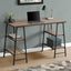 Computer Desk For Home Office, Storage Shelves, Industrial Design