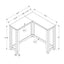 Corner Accent Console Table For Entryway, Contemporary & Modern - Cherry
