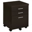 Ulloa - L Shape Desk With Mobile File Cabinet - Cappuccino