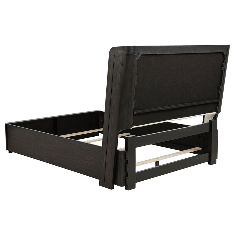 Bangor - Wingback Bed With Upholstered Headboard