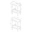 2 Shelf Serving Cart - Brown