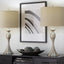 Ashland - Contemporary Table Lamp (Set of 2) - Nickel / Light Gray