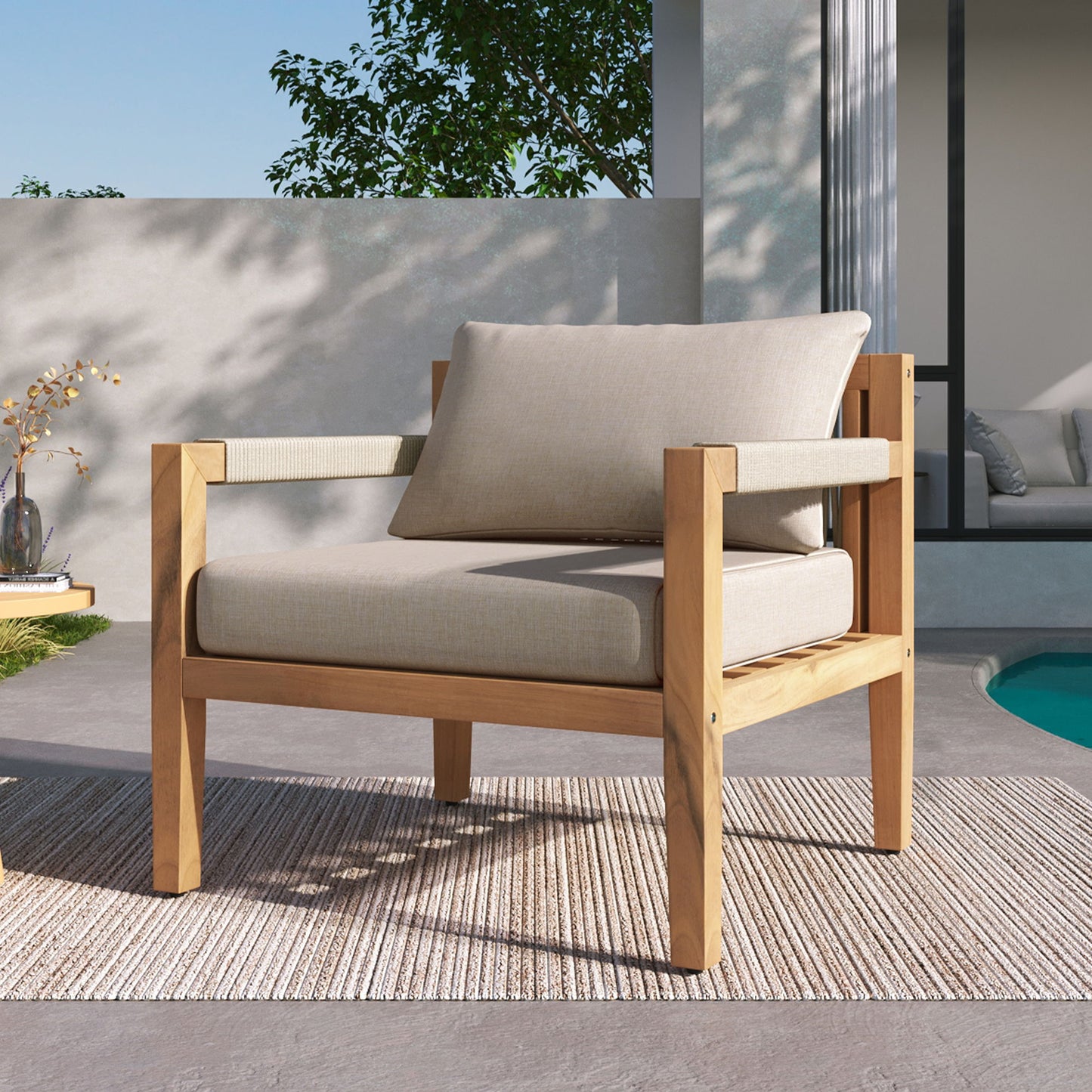 Outdoor Leisure Chair, Comfortable & Versatile For Any Patio