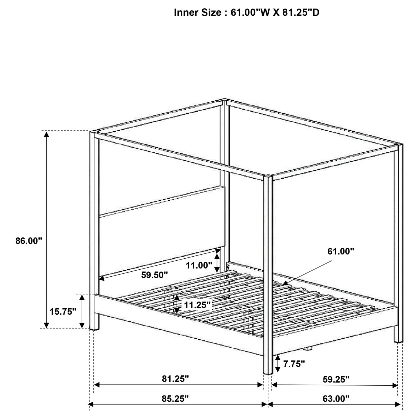 Mellie - Canopy Bed