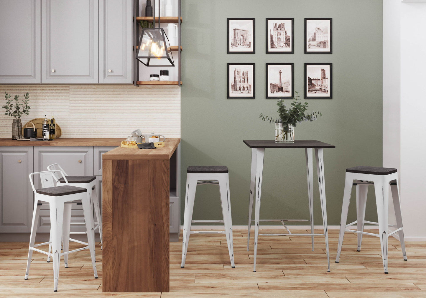 Oregon - Contemporary Barstool (Set of 2)
