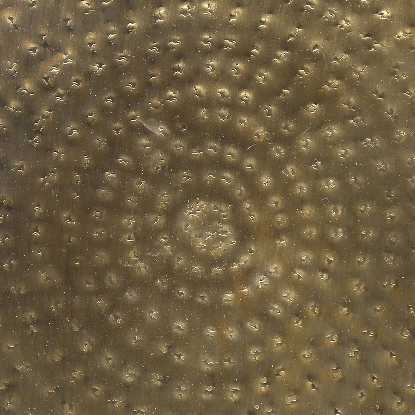 Drum Accent Side Table, Hammered Texture