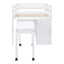 Loft Bed With Retractable Writing Desk And 4 Drawers, With Lateral Portable Desk And Shelves