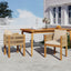 Outdoor Dining Chairs With Rope Handles (Set of 2)