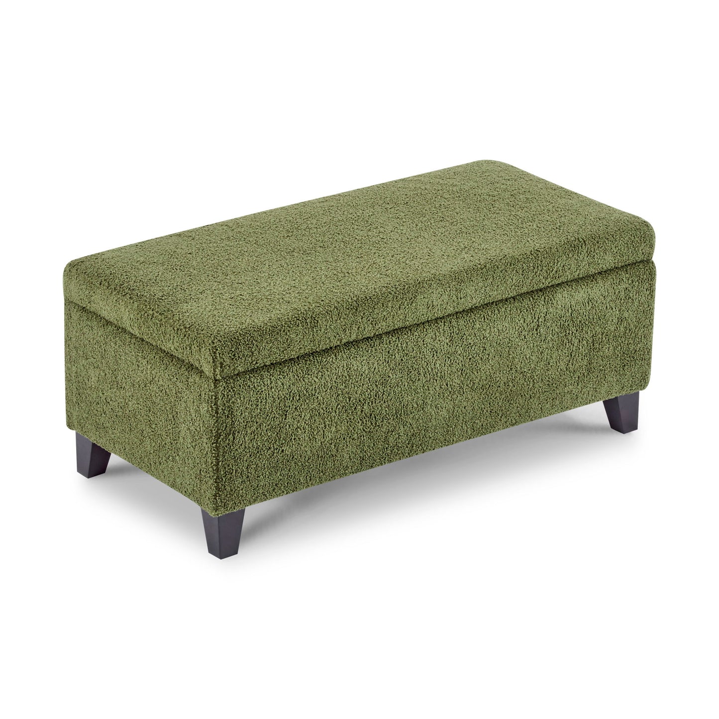 Storage Ottoman With Flip Top Lid - Retro Green