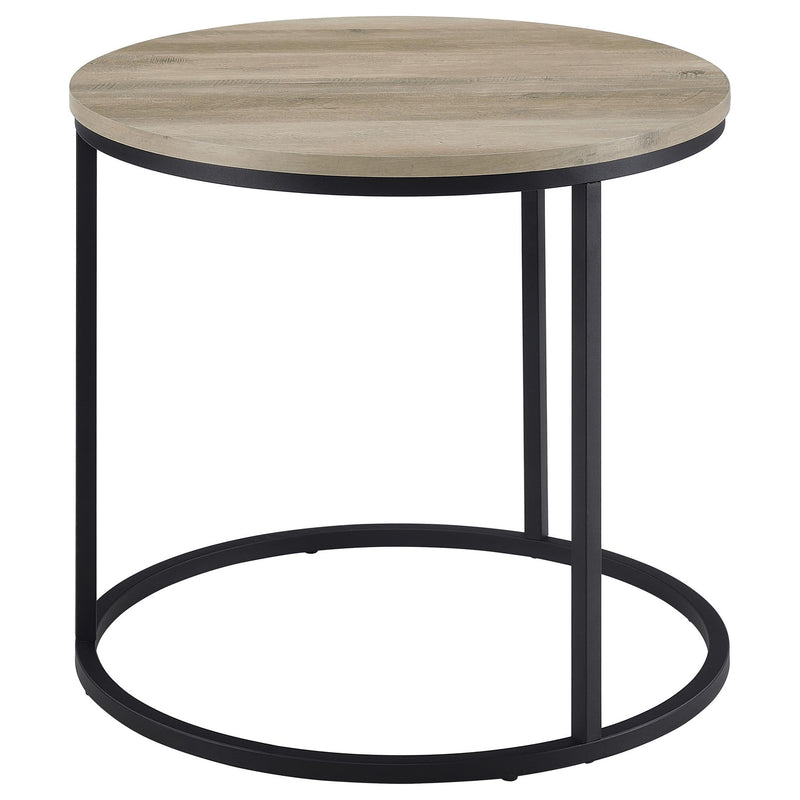 Arrize - Round Side End Table - Pine Wood