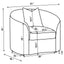 Rory - Sloped Arms Chair With Pillow - White